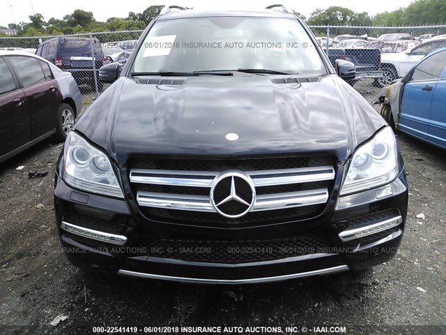 4JGBF2FEXCA796143 - 2012 MERCEDES-BENZ GL 350 BLUETEC BLACK photo 6