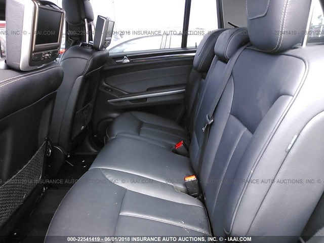 4JGBF2FEXCA796143 - 2012 MERCEDES-BENZ GL 350 BLUETEC BLACK photo 8