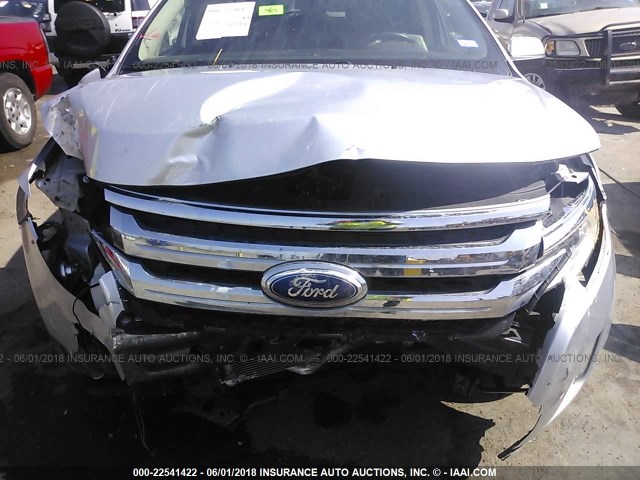 2FMDK3KC0CBA45507 - 2012 FORD EDGE LIMITED SILVER photo 6