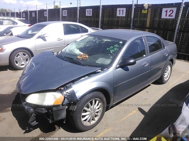 1B3EL46XX6N278183 - 2006 DODGE STRATUS SXT BLUE photo 2