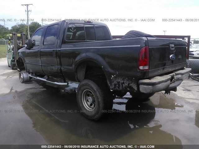 1FTSW31F32EC82460 - 2002 FORD F350 SRW SUPER DUTY BLACK photo 3