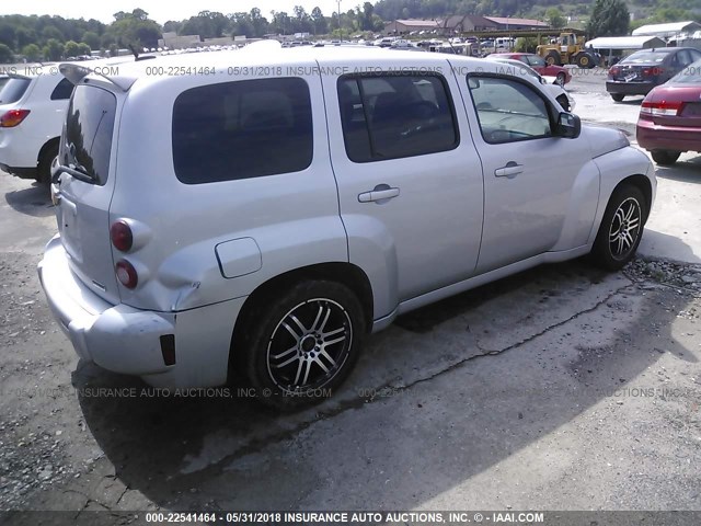 3GNBAADB2AS612998 - 2010 CHEVROLET HHR LS SILVER photo 4