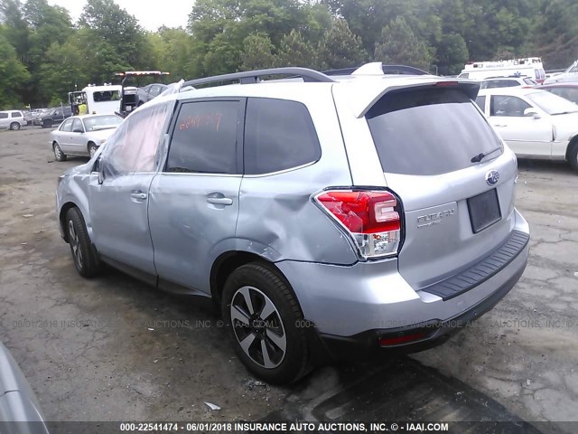 JF2SJARC2JH437124 - 2018 SUBARU FORESTER 2.5I LIMITED SILVER photo 3