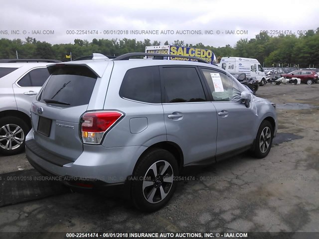 JF2SJARC2JH437124 - 2018 SUBARU FORESTER 2.5I LIMITED SILVER photo 4