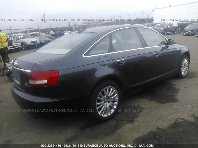 WAUDG74F86N025662 - 2006 AUDI A6 3.2 QUATTRO GRAY photo 4