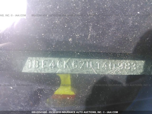 4T1BE46K67U140983 - 2007 TOYOTA CAMRY NEW GENERAT CE/LE/XLE/SE SILVER photo 9