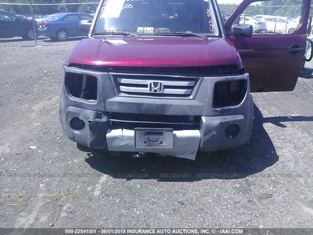 5J6YH28308L009209 - 2008 HONDA ELEMENT LX RED photo 6