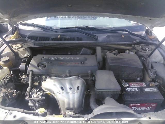 4T1BE46KX7U050266 - 2007 TOYOTA CAMRY NEW GENERAT CE/LE/XLE/SE SILVER photo 10
