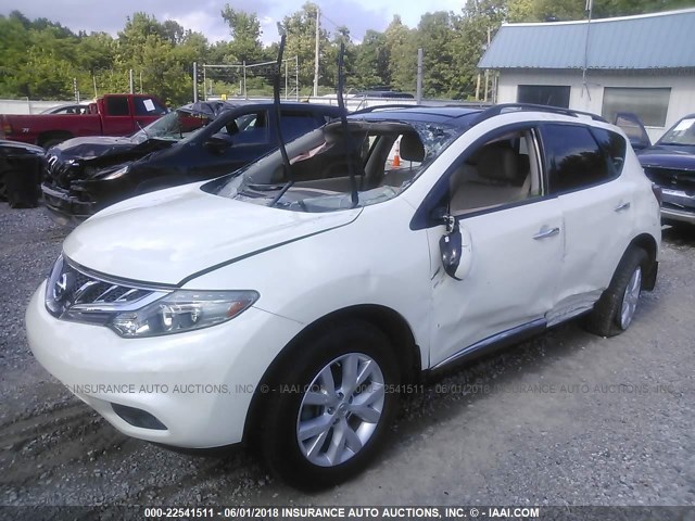 JN8AZ1MW8EW500107 - 2014 NISSAN Murano S/SL/SV/LE WHITE photo 6