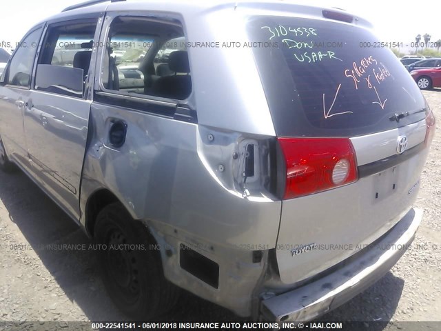 5TDZK23C78S215435 - 2008 TOYOTA SIENNA CE/LE GRAY photo 6