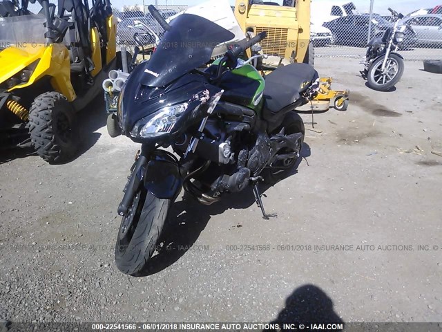 JKAEXEE10CDA02583 - 2012 KAWASAKI EX650 EC BLACK photo 2