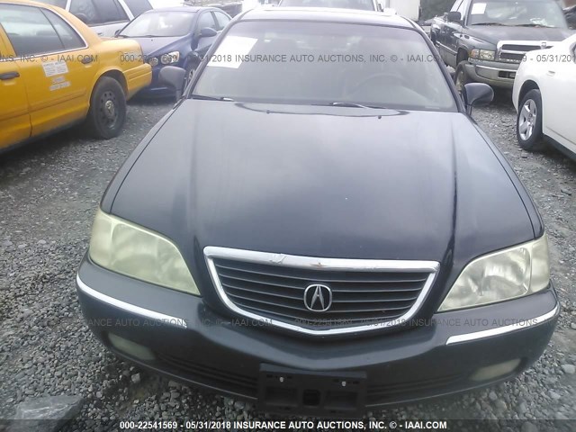 JH4KA9658YC010975 - 2000 ACURA 3.5RL BLACK photo 6