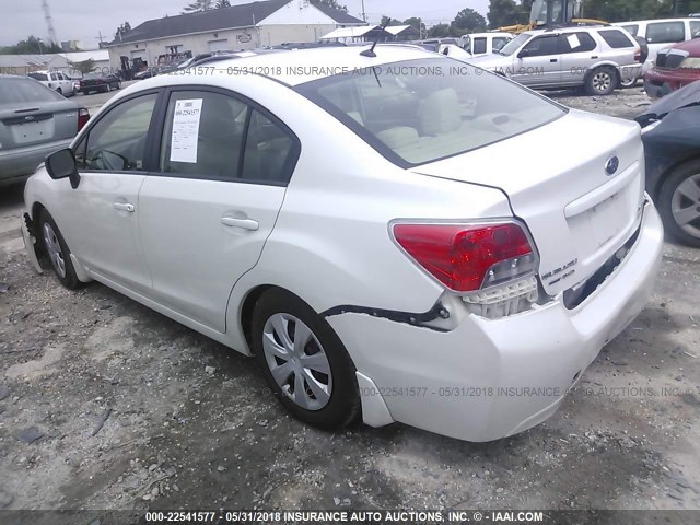 JF1GJAA6XDH007023 - 2013 SUBARU IMPREZA WHITE photo 3