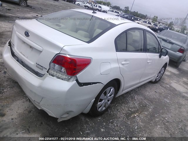 JF1GJAA6XDH007023 - 2013 SUBARU IMPREZA WHITE photo 4