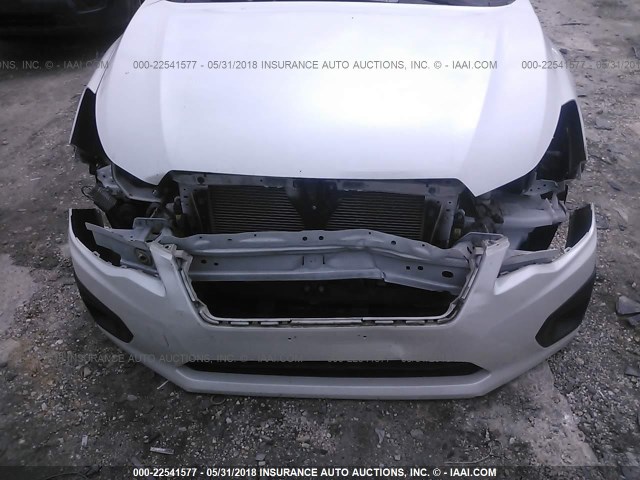 JF1GJAA6XDH007023 - 2013 SUBARU IMPREZA WHITE photo 6