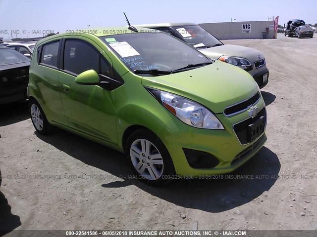 KL8CB6S96FC806995 - 2015 CHEVROLET SPARK LS GREEN photo 1