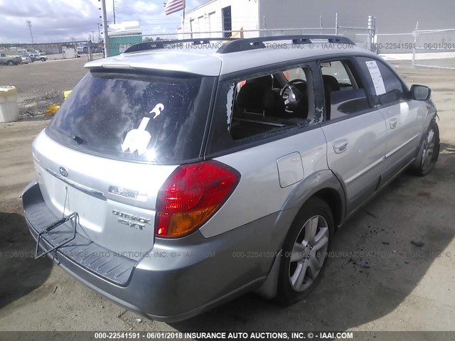 4S4BP63C074304666 - 2007 SUBARU LEGACY OUTBACK/2.5/XT/LIMITED SILVER photo 4
