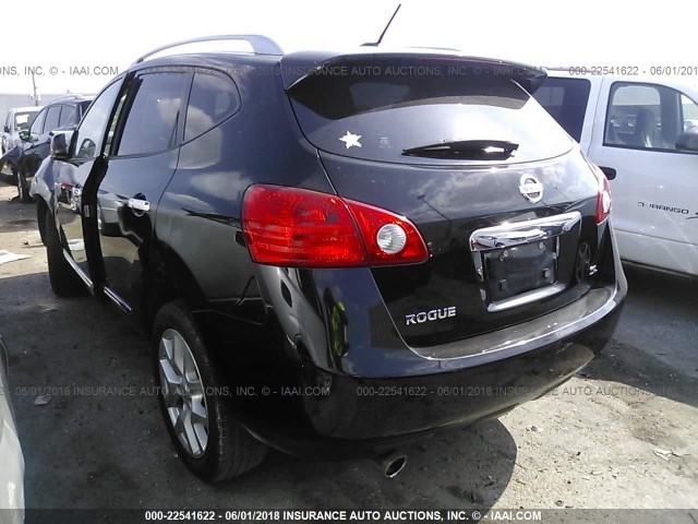 JN8AS5MT4BW575433 - 2011 NISSAN ROGUE S/SV/KROM BLACK photo 3