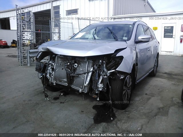 5N1DR2MN9HC659581 - 2017 NISSAN PATHFINDER S/SV/SL/PLATINUM 银色 照片 2