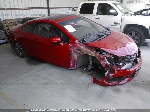2HGFG3B05FH501119 - 2015 HONDA CIVIC EXL RED photo 1