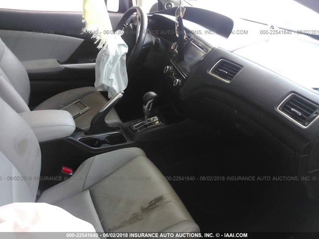 2HGFG3B05FH501119 - 2015 HONDA CIVIC EXL RED photo 5