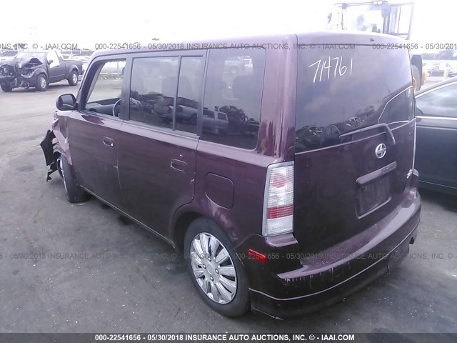 JTLKT324950215647 - 2005 TOYOTA SCION XB Bordo foto 3