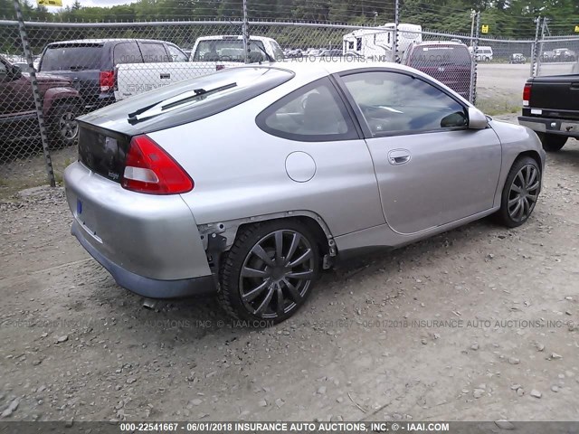 JHMZE14725S000145 - 2005 HONDA INSIGHT SILVER photo 4