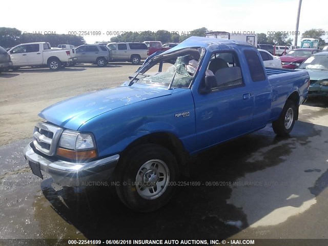 1FTYR14C1WPA08451 - 1998 FORD RANGER SUPER CAB BLUE photo 2