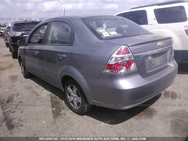 KL1TD5DE5BB174830 - 2011 CHEVROLET AVEO LS/LT 灰色 照片 3