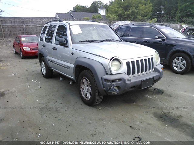 1J4GK48K73W730537 - 2003 JEEP LIBERTY SPORT/FREEDOM ვერცხლისფერი ფოტო 1