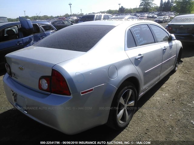 1G1ZC5EU5CF340262 - 2012 CHEVROLET MALIBU 1LT 银色 照片 4