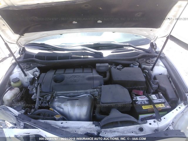 4T1BF3EK8AU573446 - 2010 TOYOTA CAMRY SE/LE/XLE WHITE photo 10
