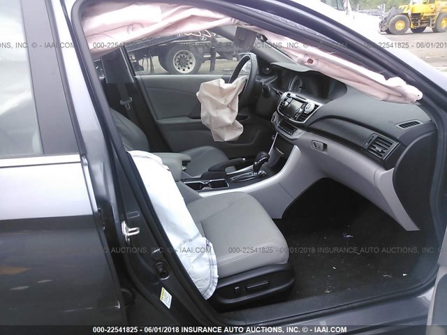 1HGCR2F89FA178134 - 2015 HONDA ACCORD EXL GRAY photo 5