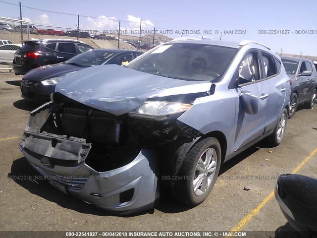 KM8JU3AC5BU205968 - 2011 HYUNDAI TUCSON GLS/LIMITED 浅蓝色 照片 2