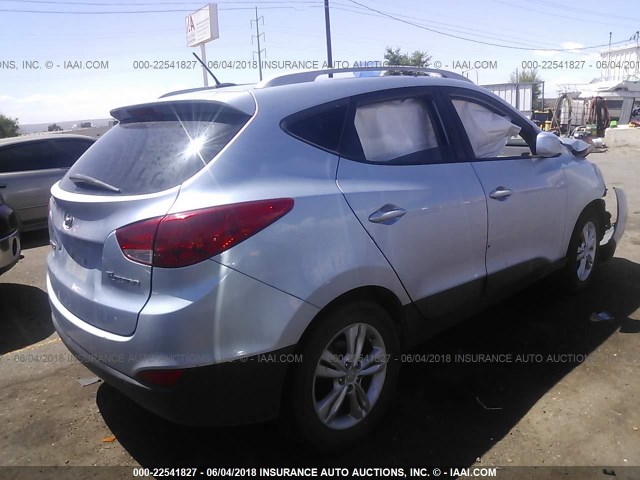 KM8JU3AC5BU205968 - 2011 HYUNDAI TUCSON GLS/LIMITED 浅蓝色 照片 4