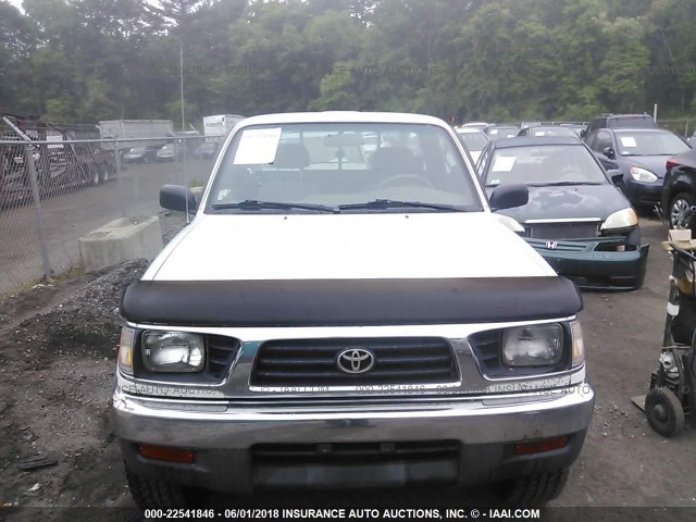 4TAUN61C6SZ040401 - 1995 TOYOTA TACOMA WHITE photo 6