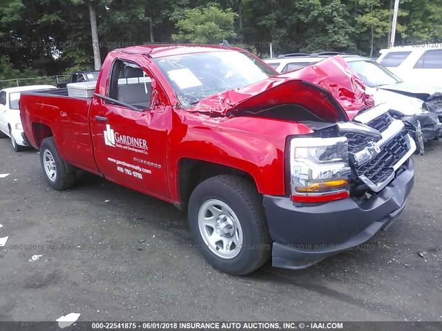 1GCNCNEH5HZ324268 - 2017 CHEVROLET SILVERADO C1500/C1500  LS RED photo 1