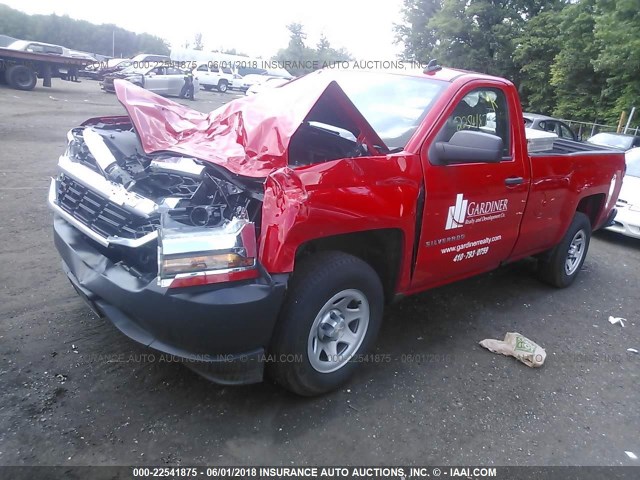 1GCNCNEH5HZ324268 - 2017 CHEVROLET SILVERADO C1500/C1500  LS RED photo 2