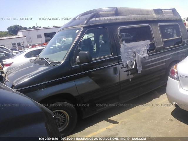 1FDRE14L9XHA47408 - 1999 FORD ECONOLINE E150 VAN BLACK photo 2