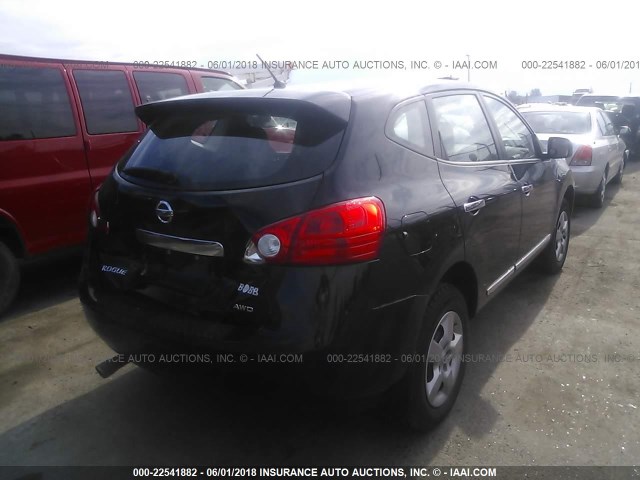 JN8AS5MV6BW265124 - 2011 NISSAN ROGUE S/SV/KROM BLACK photo 4