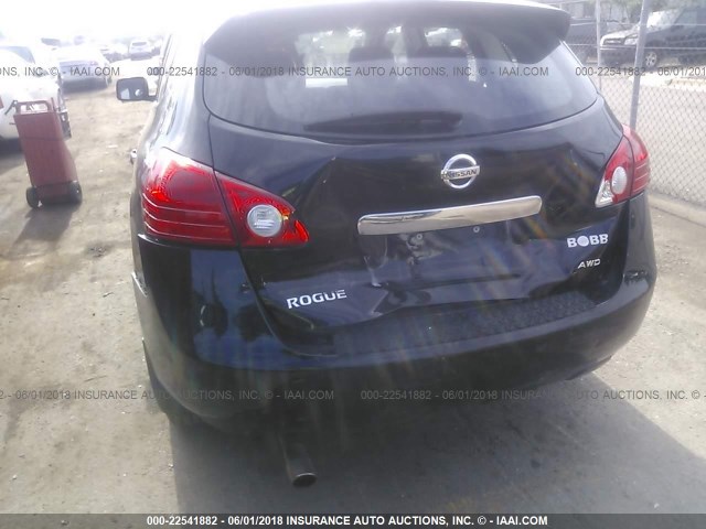 JN8AS5MV6BW265124 - 2011 NISSAN ROGUE S/SV/KROM BLACK photo 6