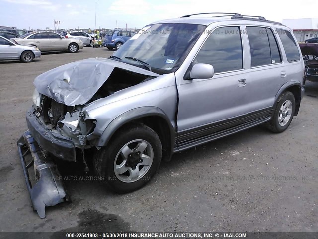 KNDJA723515700506 - 2001 KIA SPORTAGE SILVER photo 2