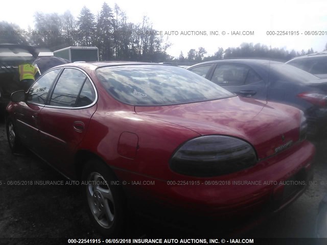 1G2WJ52K6XF252639 - 1999 PONTIAC GRAND PRIX SE RED photo 3