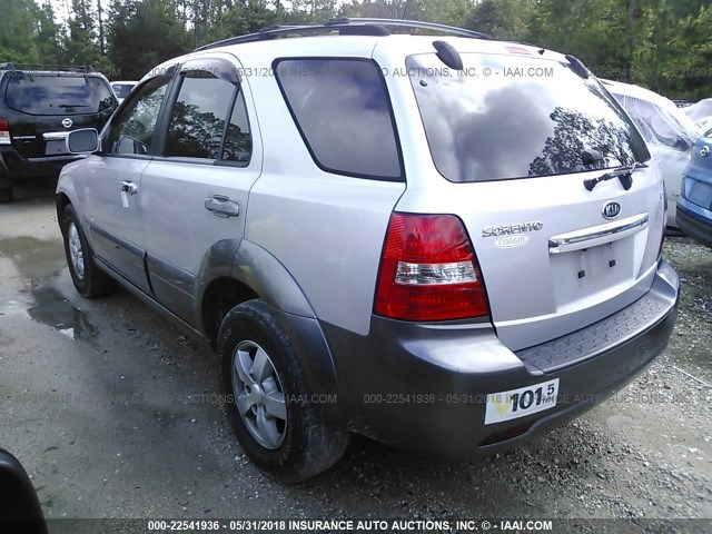 KNDJD736875679580 - 2007 KIA SORENTO EX/LX SILVER photo 3