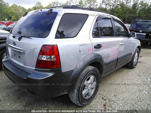 KNDJD736875679580 - 2007 KIA SORENTO EX/LX SILVER photo 4