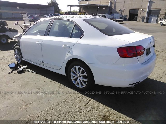 3VWD17AJ5EM354418 - 2014 VOLKSWAGEN JETTA SE თეთრი ფოტო 3