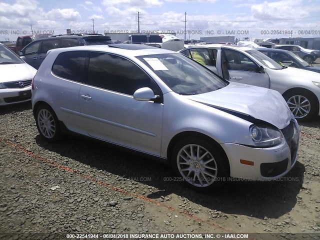 WVWEV71K87W064262 - 2007 VOLKSWAGEN NEW GTI SILVER photo 1