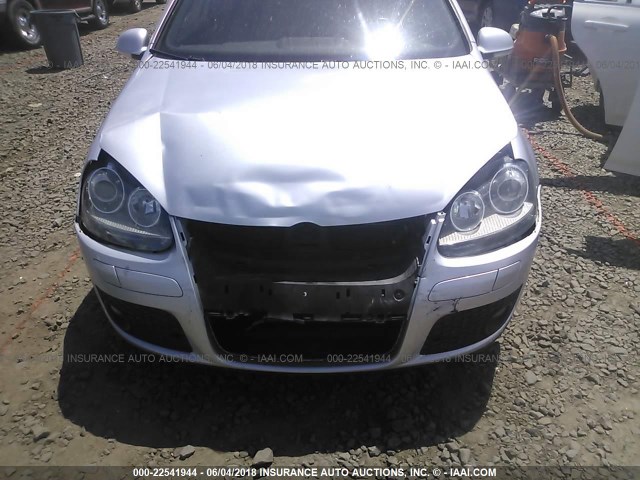 WVWEV71K87W064262 - 2007 VOLKSWAGEN NEW GTI SILVER photo 6