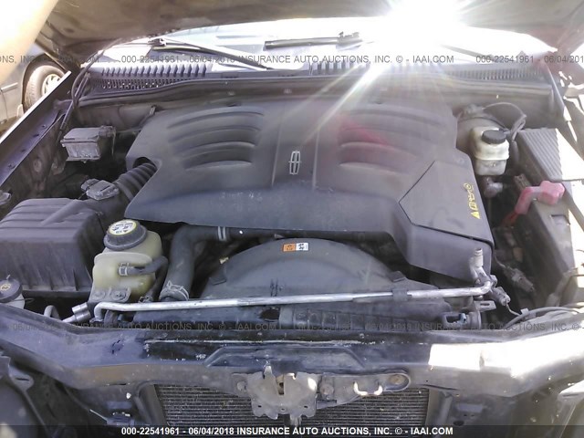 5LMEU88H75ZJ32493 - 2005 LINCOLN AVIATOR 黑色 照片 10