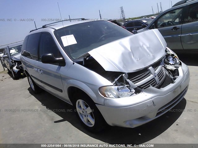 1D4GP45R36B604005 - 2006 DODGE CARAVAN SXT SILVER photo 1